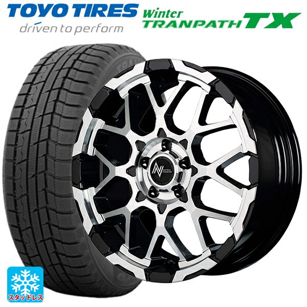 【6/20限定 全品P5倍＆クーポン】215/70R16 100Q トーヨー ウインタートランパス TX エムアイディー ナイトロパワー M28バレットエス ブラック/ミラーカット 16-7J 国産車用 スタッドレスタイヤホイール4本セット