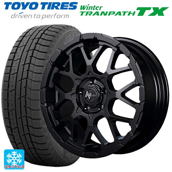 225/50R18 95Q トーヨー ウインタートランパス TX エムアイディー ナイトロパワー M28バレットエス セミグロスブラック 18-7J 国産車用 スタッドレスタイヤホイール4本セット