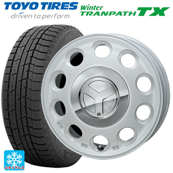 165/55R15 75Q トーヨー ウインタートランパス TX ジャパン三陽 モンツァ ピエディーノ パールホワイト 15-4.5J 国産車用 スタッドレスタイヤホイール4本セット