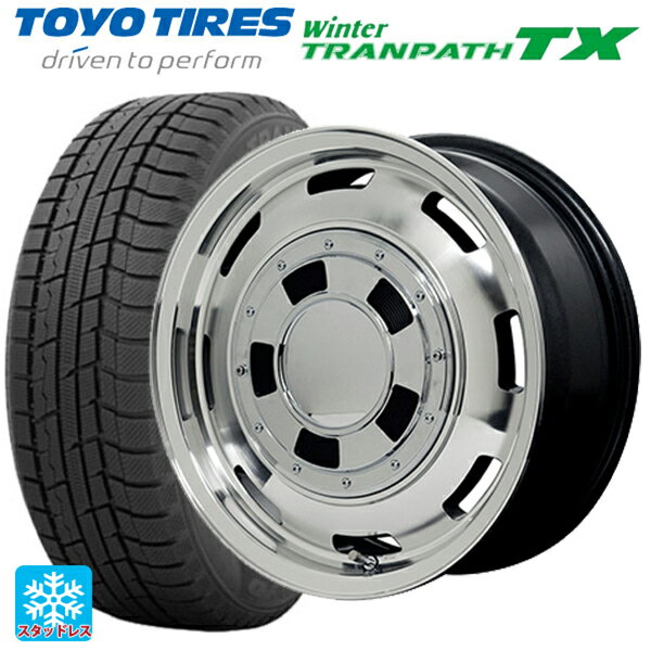 【6/15〜16限定 全品P5倍＆クーポン】165/55R15 75Q トーヨー ウインタートランパス TX エムアイディー ガルシア シスコ メタリックグレーポリッシュ 15-4.5J 国産車用 スタッドレスタイヤホイール4本セット