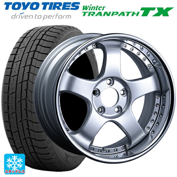 【6/22 20時〜 全品P5倍＆クーポン】215/60R17 96Q トーヨー ウインタートランパス TX タナベ SSR プロフェッサー SP1R シルバー 17-7J 国産車用 スタッドレスタイヤホイール4本セット