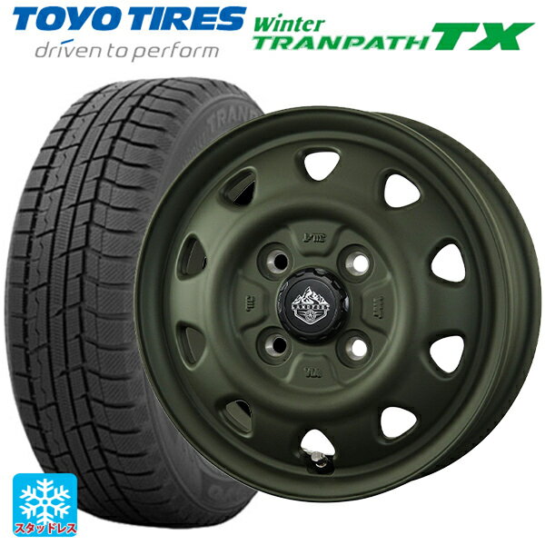 【6/11 1:59迄 全品ポイント5倍】165/55R15 75Q トーヨー ウインタートランパス TX トピー ランドフット SWZ OD 15-4.5J 国産車用 スタッドレスタイヤホイール4本セット