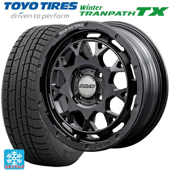 【6/15〜16限定 全品P5倍＆クーポン】165/55R15 75Q トーヨー ウインタートランパス TX レイズ チームデイトナ M9+ スペックm AOJ 15-5J 国産車用 スタッドレスタイヤホイール4本セット