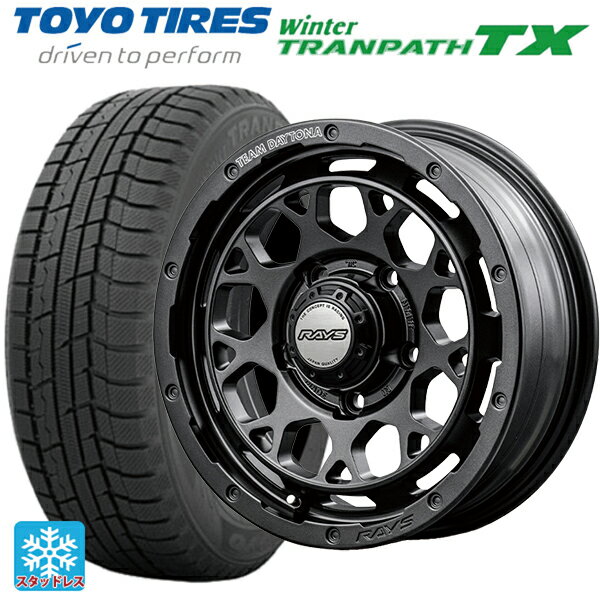 【6/11 1:59迄 全品ポイント5倍】225/50R18 95Q トーヨー ウインタートランパス TX レイズ チームデイトナ M9+ スペックm AOJ 18-7.5J 国産車用 スタッドレスタイヤホイール4本セット