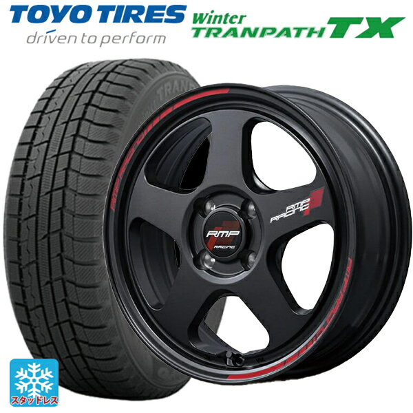 【6/15〜16限定 全品P5倍＆クーポン】165/55R15 75Q トーヨー ウインタートランパス TX エムアイディー MIDレーシング TR50 ターマックブラック 15-5J 国産車用 スタッドレスタイヤホイール4本セット