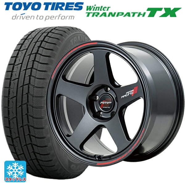 【6/22 20時〜 全品P5倍＆クーポン】225/65R17 102Q トーヨー ウインタートランパス TX エムアイディー MIDレーシング TR50 ターマックブラック 17-7.5J 国産車用 スタッドレスタイヤホイール4本セット