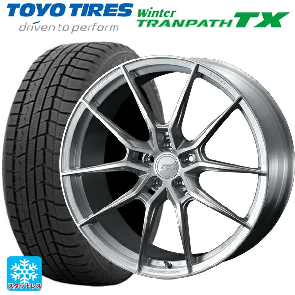 【6/22 20時〜 全品P5倍＆クーポン】トヨタ RAV4(50系)用 225/60R18 100Q トーヨー ウインタートランパス TX ウェッズ エフゼロ FZ-6 ブラッシュド 新品スタッドレスタイヤホイール 4本セット
