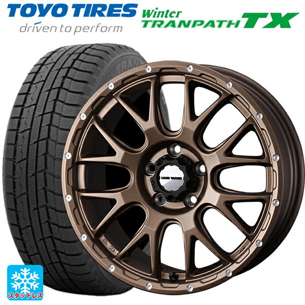【6/15〜16限定 全品P5倍＆クーポン】215/65R16 98Q トーヨー ウインタートランパス TX ウェッズ マッドヴァンス 08 MAT BRONZE 16-7J 国産車用 スタッドレスタイヤホイール4本セット