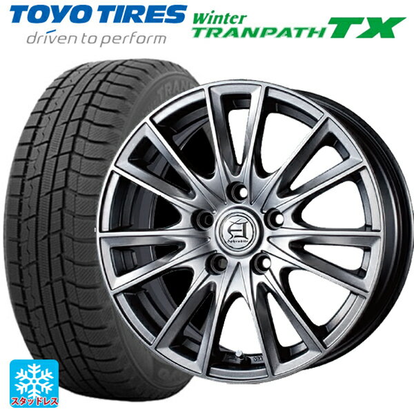 【6/22 20時〜 全品P5倍＆クーポン】215/65R16 98Q トーヨー ウインタートランパス TX テクノピア アフロディーテ EF メタリックグレー 16-6.5J 国産車用 スタッドレスタイヤホイール4本セット