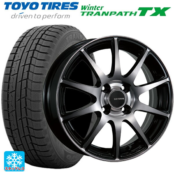 【6/11 1:59迄 全品ポイント5倍】165/55R15 75Q トーヨー ウインタートランパス TX ブリヂストン エコフォルム CRS23 B/NB 15-4.5J 国産車用 スタッドレスタイヤホイール4本セット