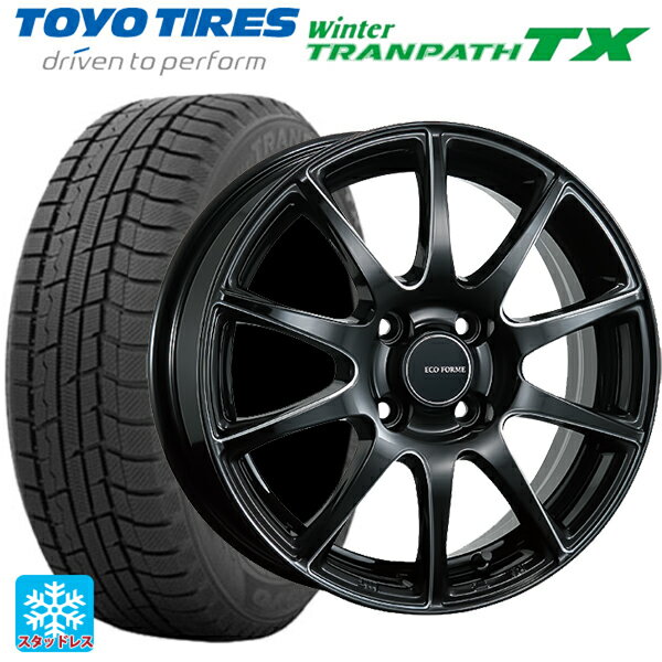 155/65R14 75Q トーヨー ウインタートランパス TX ブリヂストン エコフォルム CRS23 B/MN 14-4.5J 国産車用 スタッドレスタイヤホイール4本セット
