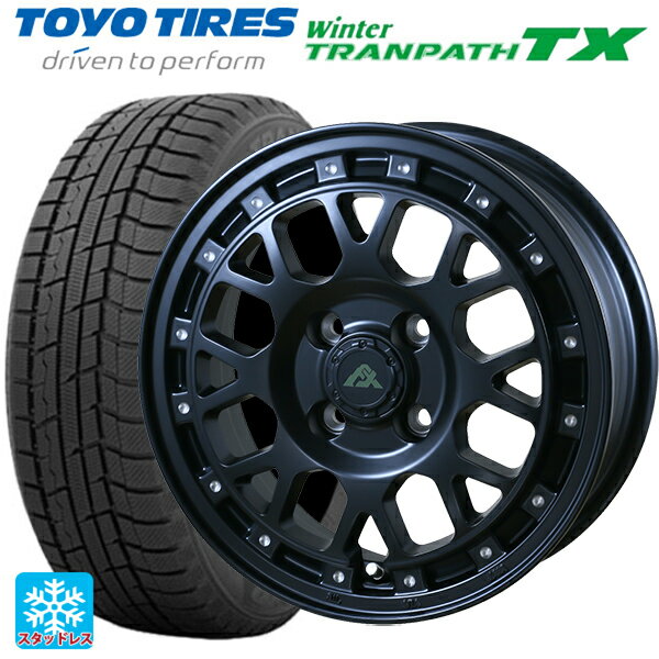 【6/11 1:59迄 全品ポイント5倍】165/65R14 79Q トーヨー ウインタートランパス TX ドゥオール フェニーチェ XC8 マットブラックミルド 14-5J 国産車用 スタッドレスタイヤホイール4本セット