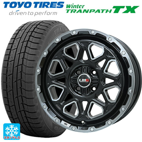 【6/22 20時〜 全品P5倍＆クーポン】215/65R16 98Q トーヨー ウインタートランパス TX レアマイスター LMG モンタグナ ブラックポリッシュ/ブラッククリア 16-6.5J 国産車用 スタッドレスタイヤホイール4本セット