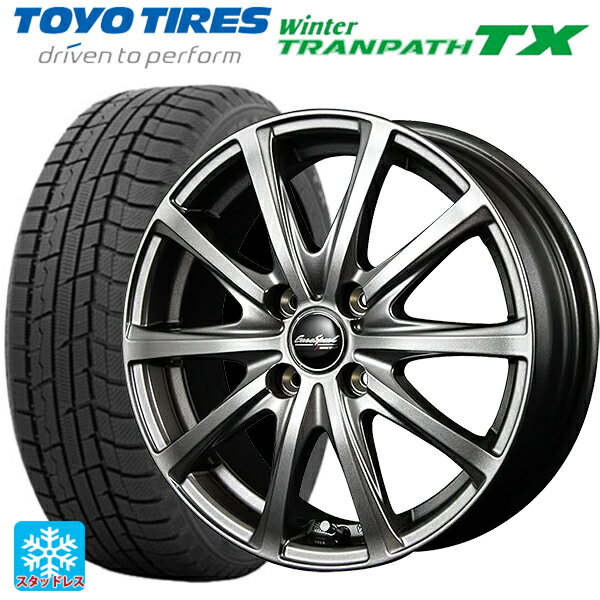 【6/15〜16限定 全品P5倍＆クーポン】165/65R14 79Q トーヨー ウインタートランパス TX エムアイディー MIDホイール V25 メタリックグレー 14-5.5J 国産車用 スタッドレスタイヤホイール4本セット