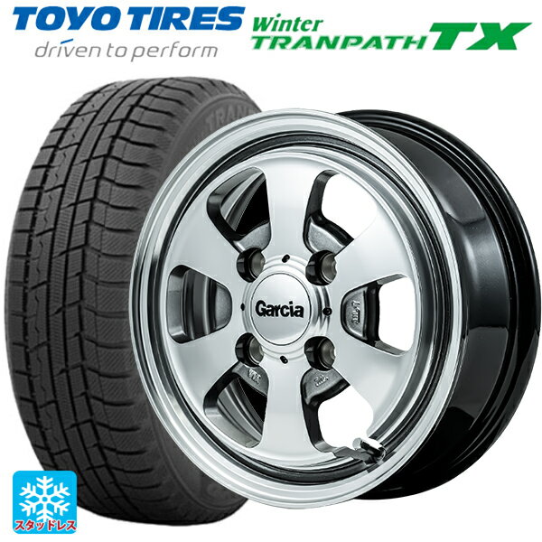 【6/11 1:59迄 全品ポイント5倍】155/65R14 75Q トーヨー ウインタートランパス TX エムアイディー ガルシア ダラス6 ポリッシュ/ライングレー 14-4.5J 国産車用 スタッドレスタイヤホイール4本セット