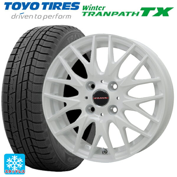 【6/15〜16限定 全品P5倍＆クーポン】165/55R15 75Q トーヨー ウインタートランパス TX ビックウェイ レイシーン プラバ 9M Jr2 WH 15-4.5J 国産車用 スタッドレスタイヤホイール4本セット