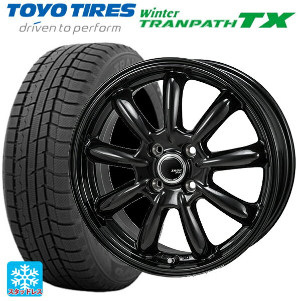 【6/15〜16限定 全品P5倍＆クーポン】155/65R14 75Q トーヨー ウインタートランパス TX ジャパン三陽 ザック JP209 グロスブラック 14-4.5J 国産車用 スタッドレスタイヤホイール4本セット