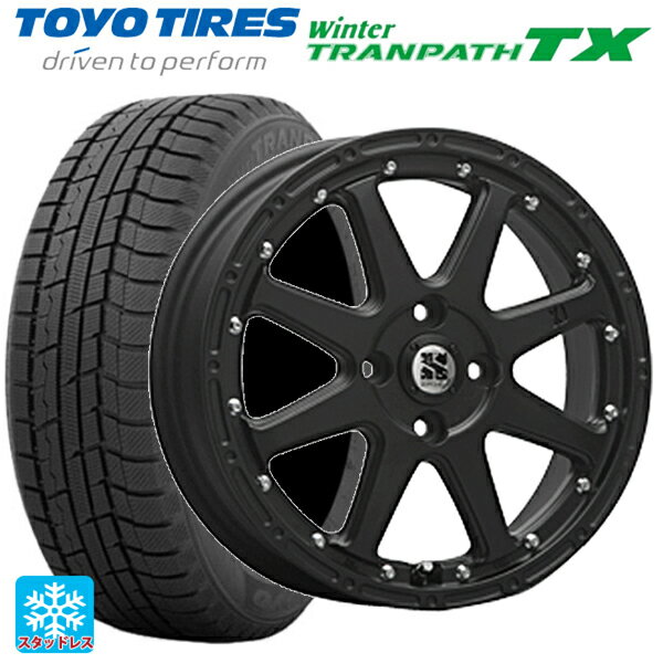 【6/22 20時〜 全品P5倍＆クーポン】155/65R14 75Q トーヨー ウインタートランパス TX エムエルジェイ エクストリームJ Flat Black 14-4.5J 国産車用 スタッドレスタイヤホイール4本セット