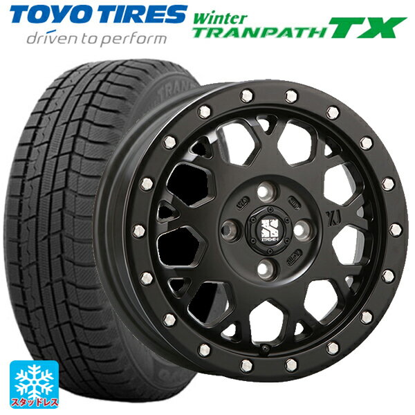 【6/22 20時〜 全品P5倍＆クーポン】155/65R14 75Q トーヨー ウインタートランパス TX エムエルジェイ エクストリームJ XJ04 Satin Black 14-4.5J 国産車用 スタッドレスタイヤホイール4本セット