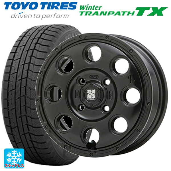 【6/15〜16限定 全品P5倍＆クーポン】165/55R15 75Q トーヨー ウインタートランパス TX エムエルジェイ エクストリームJ KK03 Satin Black 15-4.5J 国産車用 スタッドレスタイヤホイール4本セット