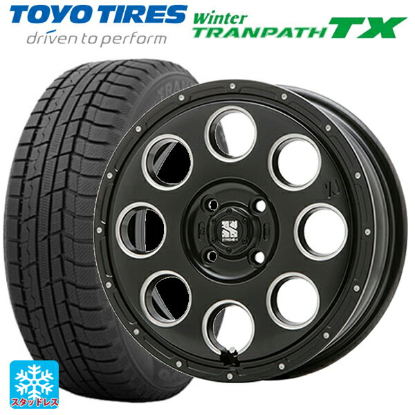 【6/22 20時〜 全品P5倍＆クーポン】155/65R14 75Q トーヨー ウインタートランパス TX エムエルジェイ エクストリームJ KK03 Black Milled 14-4.5J 国産車用 スタッドレスタイヤホイール4本セット