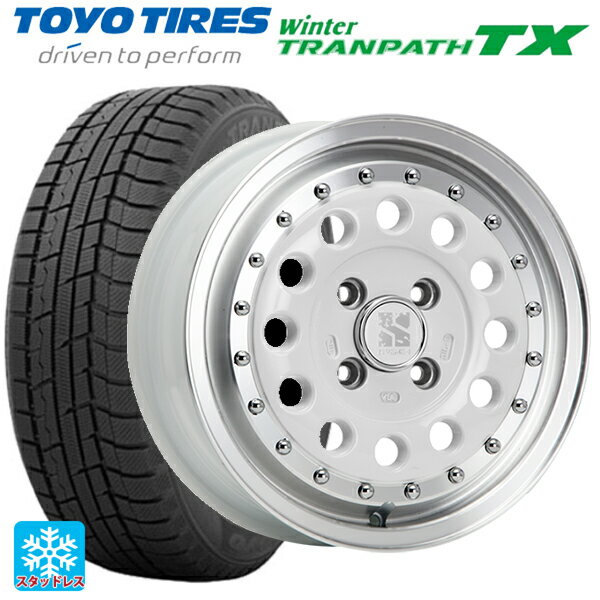 【6/22 20時〜 全品P5倍＆クーポン】165/65R14 79Q トーヨー ウインタートランパス TX エムエルジェイ エクストリームJ ラギッド ホワイト/リムポリッシュ 14-5J 国産車用 スタッドレスタイヤホイール4本セット