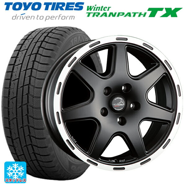 ジープ コンパス(M624)用 225/60R17 99Q トーヨー ウインタートランパス TX 阿部商会 ラ・ストラーダ ティラードクロス マットブラックリムポリッシュ 新品スタッドレスタイヤホイール 4本セット