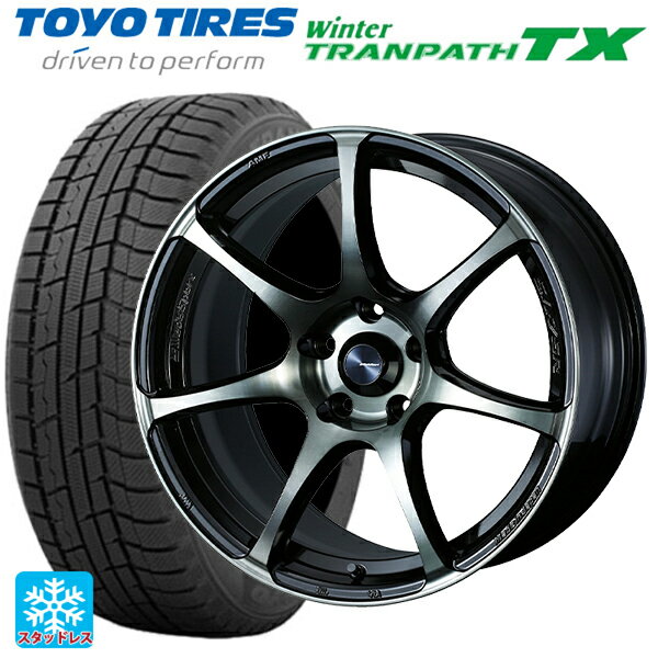 【6/11 1:59迄 全品ポイント5倍】215/60R17 96Q トーヨー ウインタートランパス TX ウェッズ ウェッズスポーツ SA75R WBC 17-7J 国産車用 スタッドレスタイヤホイール4本セット