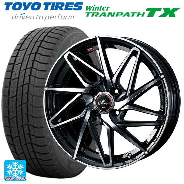 【6/15〜16限定 全品P5倍＆クーポン】165/65R14 79Q トーヨー ウインタートランパス TX ウェッズ レオニス IT PBMC 14-5.5J 国産車用 スタッドレスタイヤホイール4本セット