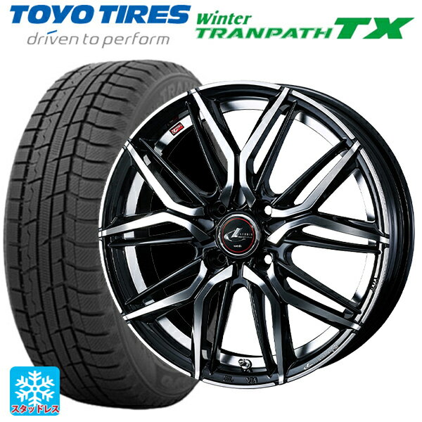 【6/15〜16限定 全品P5倍＆クーポン】165/65R14 79Q トーヨー ウインタートランパス TX ウェッズ レオニス LM PBMC 14-5.5J 国産車用 スタッドレスタイヤホイール4本セット