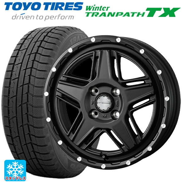 【6/11 1:59迄 全品ポイント5倍】155/65R14 75Q トーヨー ウインタートランパス TX ウェッズ マッドヴァンス07 FULL MAT BLACK 14-4.5J 国産車用 スタッドレスタイヤホイール4本セット