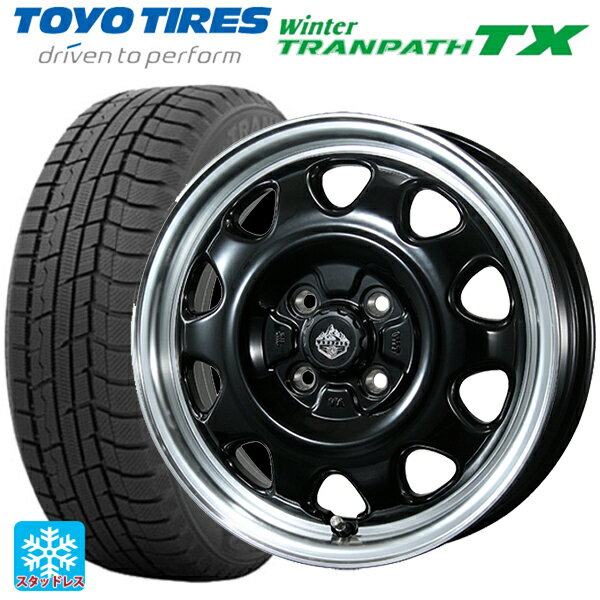 【6/22 20時〜 全品P5倍＆クーポン】165/65R14 79Q トーヨー ウインタートランパス TX トピー ランドフット SWZ グロスブラックリムポリッシュ 14-5J 国産車用 スタッドレスタイヤホイール4本セット