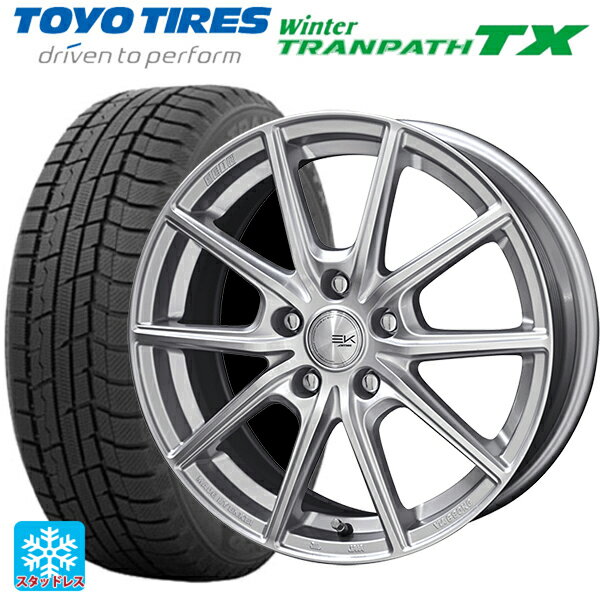 【6/15〜16限定 全品P5倍＆クーポン】165/65R14 79Q トーヨー ウインタートランパス TX 共豊 ザインEK シャインシルバー 14-5.5J 国産車用 スタッドレスタイヤホイール4本セット