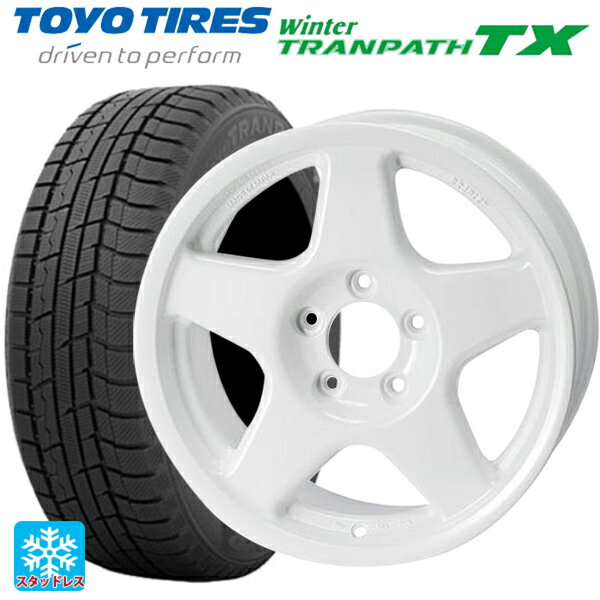 【6/20限定 全品P5倍＆クーポン】215/65R16 98Q トーヨー ウインタートランパス TX 4×4エンジニアリング ブラッドレーV パールホワイト 16-7J 国産車用 スタッドレスタイヤホイール4本セット