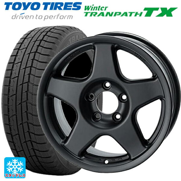 215/65R16 98Q トーヨー ウインタートランパス TX 4×4エンジニアリング ブラッドレーV マットブラック 16-7J 国産車用 スタッドレスタイヤホイール4本セット