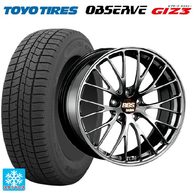 マツダ CX-80(KL5/KL3系)用 235/55R19 101Q トーヨー オブザーブ ガリットギズ3 BBS RZ-D DB 新品スタッドレスタイヤホイール 4本セット