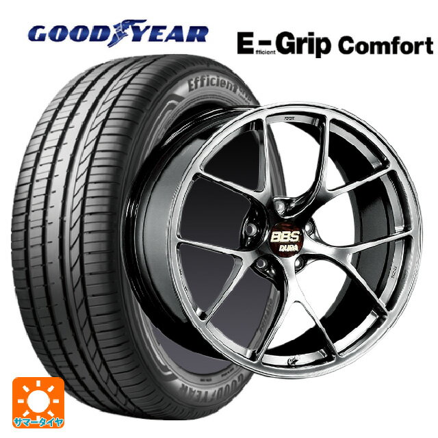 【6/22 20時〜 全品P5倍＆クーポン】245/45R19 102W XL グッドイヤー エフィシェントグリップ コンフォート BBS RI-D DB 19-9.5J 国産車用 サマータイヤホイール4本セット