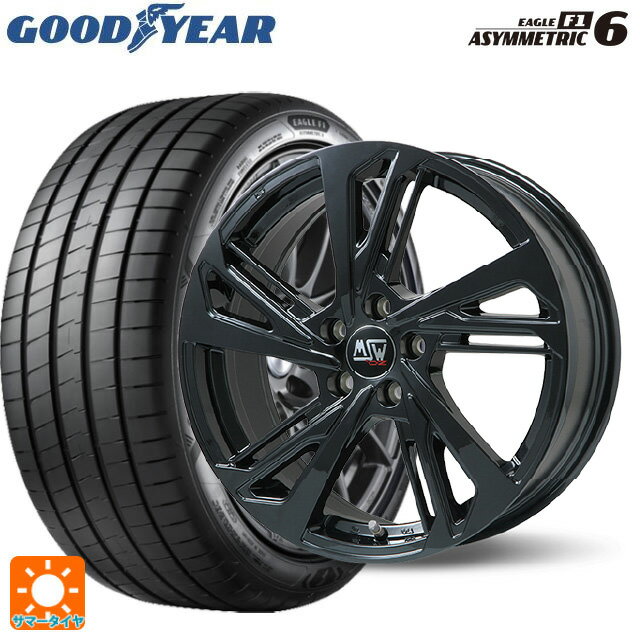 アウディ A3 セダン(GY系)用 225/45R17 94Y XL グッドイヤー イーグル F1 アシメトリック6 MSW MSW60 # グロスブラック 新品サマータイヤホイール 4本セット