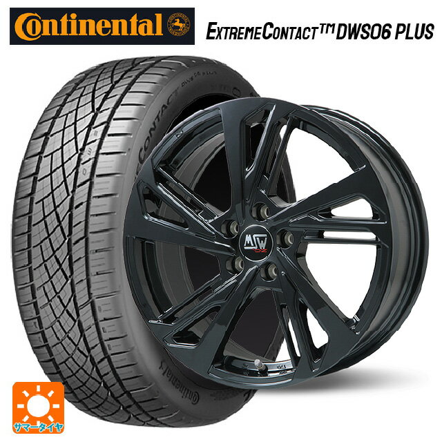 フォルクスワーゲン ゴルフ8(CD系)用 225/45R17 91W コンチネンタル エクストリームコンタクト DWS06プラス 正規品 MSW MSW60 # グロスブラック 新品サマータイヤホイール 4本セット