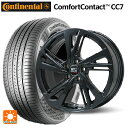 プジョー 3008(P8系)用 225/60R17 99V コンチネンタル コンフォートコンタクト CC7 正規品 MSW MSW60 # グロスブラック 新品サマータイヤホイール 4本セット
