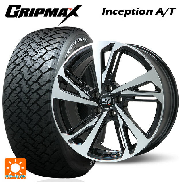 プジョー リフター()用 215/65R16 98T グリップマックス インセプション A/T ホワイトレター MSW MSW60 グロスブラックフルポリッシュ 新品サマータイヤホイール 4本セット