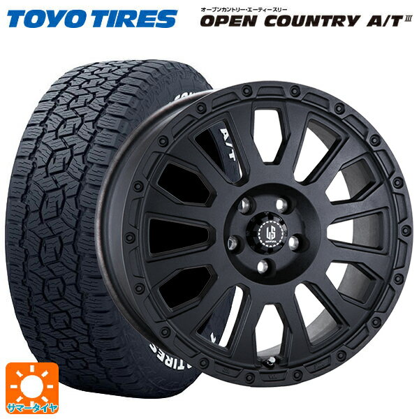 【6/11 1:59迄 全品ポイント5倍】ミツビシ アウトランダーPHEV(5LA GNOW)用 235/60R18 103H トーヨー オープンカントリー AT3 ホワイトレター 阿部商会 ラ・ストラーダ アベンチュラ WB 新品サマータイヤホイール 4本セット
