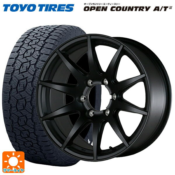 215/60R17 109/107R トーヨー オープンカントリー AT3 ホワイトレター ドゥオール フェニーチェ XC10 マットブラック 17-7J 国産車用 サマータイヤホイール4本セット