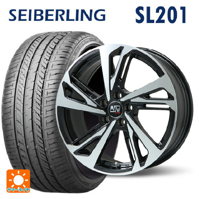 シトロエン ベルランゴ(K9C)用 205/60R16 92H セイバーリング セイバーリング SL201(ブリヂストン工場生産） MSW MSW60 グロスブラックフルポリッシュ 新品サマータイヤホイール 4本セット