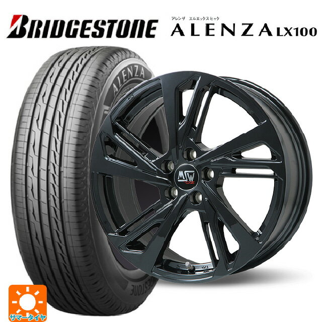 ランドローバー レンジローバー イヴォーク(LZ2系)用 2025年製 235/60R18 103H ブリヂストン アレンザLX100 正規品 MSW MSW60 グロスブラック 新品サマータイヤホイール 4本セット