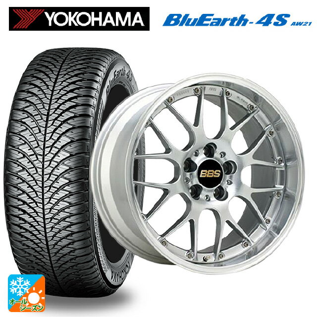 215/45R18 93V XL ヨコハマ ブルーアース4S AW21 BBS RS-GT DS-SLD 18-8.5J 国産車用 オールシーズンタイヤホイール4本セット