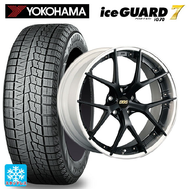 ミツビシ デリカD5(3DA系)用 2025年製 245/40R20 95Q ヨコハマ アイスガード7(IG70) # BBS RI-S MB-SLD 新品スタッドレスタイヤホイール 4本セット