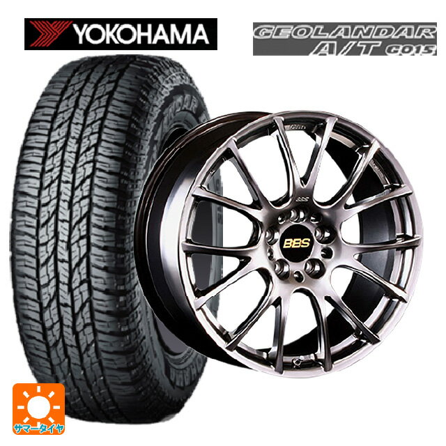 【6/22 20時〜 全品P5倍＆クーポン】スバル フォレスター(SL系)用 225/55R18 98H ヨコハマ ジオランダー A/T G015 ブラックレター 正規品 BBS RE-V DB 新品サマータイヤホイール 4本セット