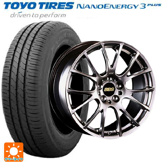 【6/22 20時〜 全品P5倍＆クーポン】225/40R19 93W トーヨー ナノエナジー3プラス BBS RE-V DB 19-9J 国産車用 サマータイヤホイール4本セット