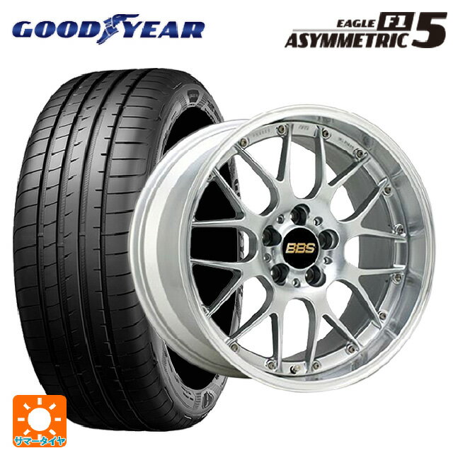 【6/22 20時〜 全品P5倍＆クーポン】225/40R19 93Y XL グッドイヤー イーグル F1 アシメトリック5 BBS RS-GT DS-SLD 19-8.5J 国産車用 サマータイヤホイール4本セット